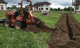 Копка траншей для водопровода в Климовске: цена за метр от 927 руб.